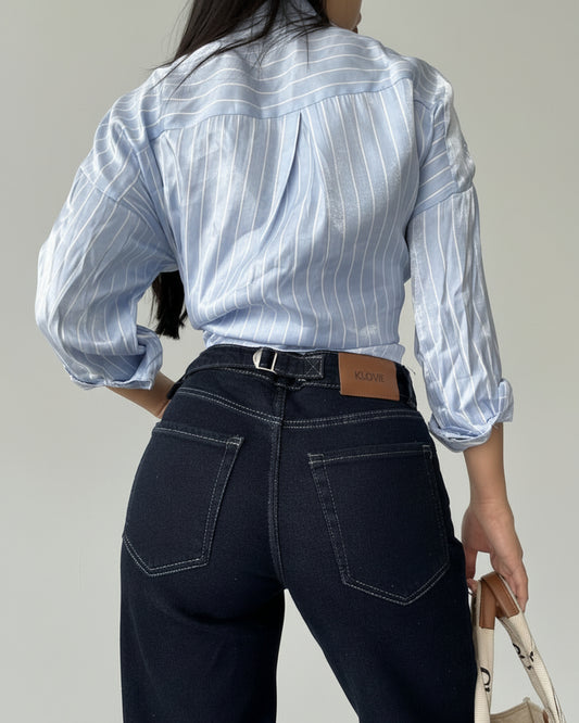 Dark Blue jeans Straight