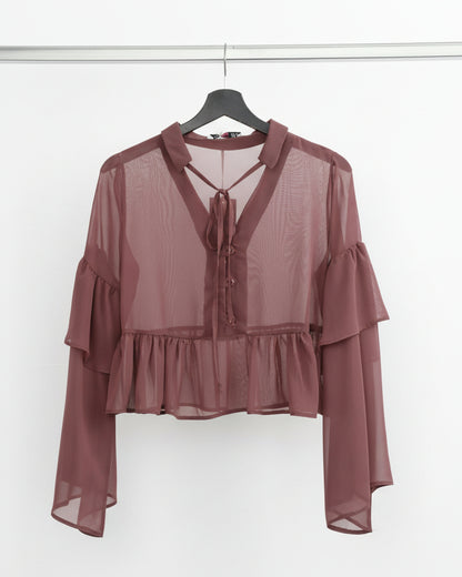 Dasty rose brown blouse