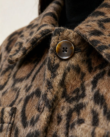 Leopard Statement Short Coat