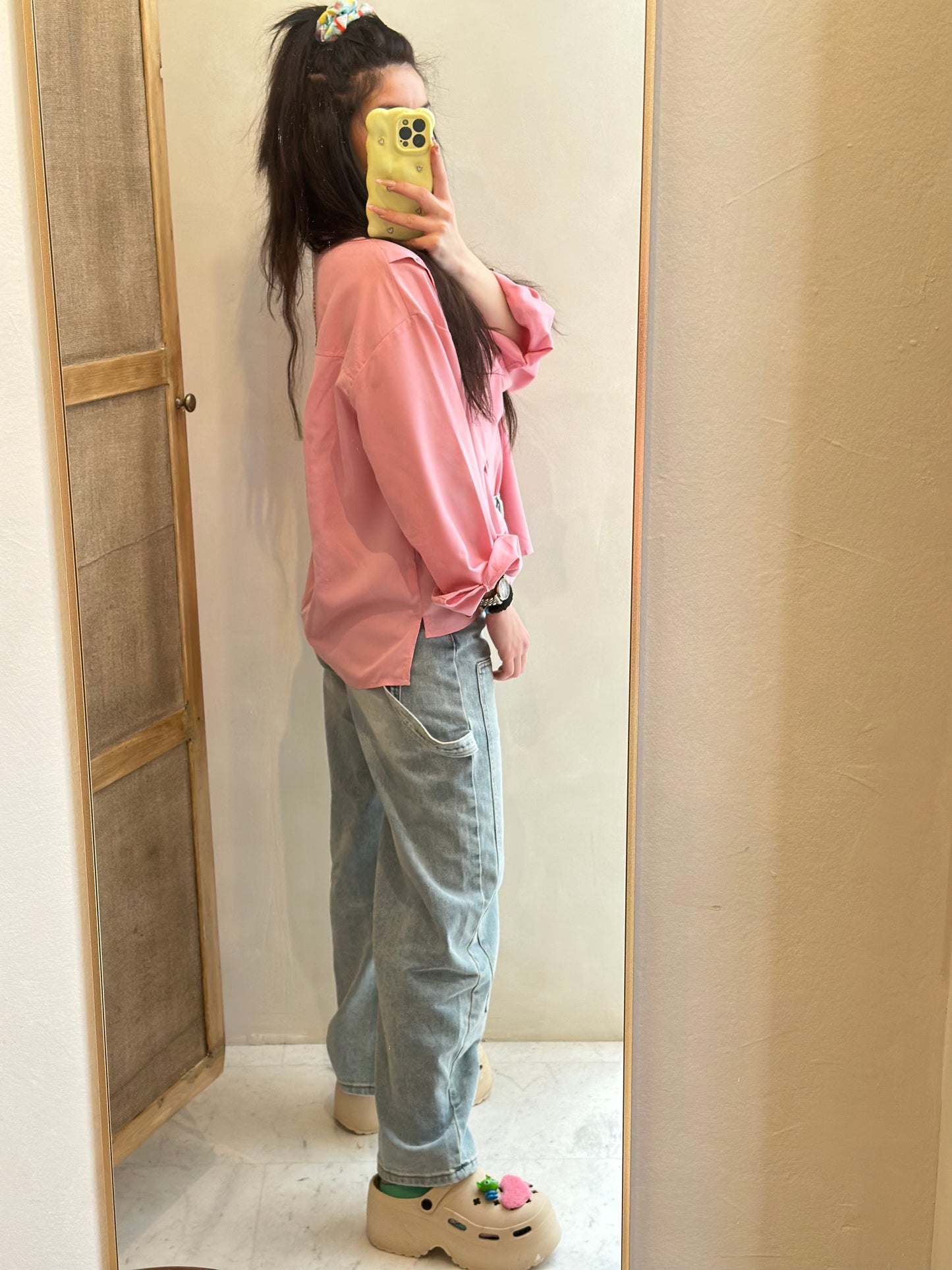 Sky barrel jean