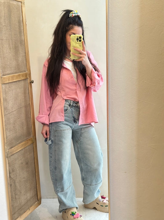 Sky barrel jean