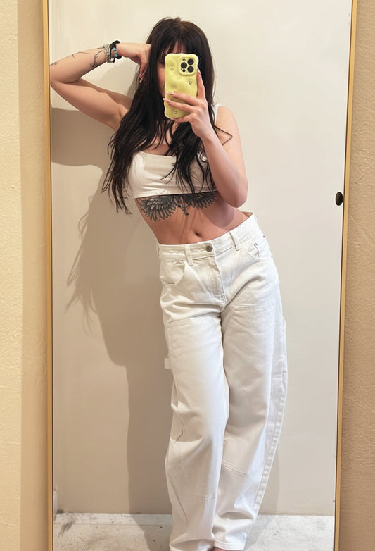 Ivory Barrel Jean