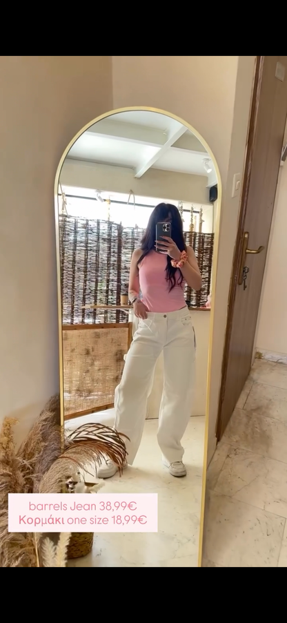 Ivory Barrel Jean